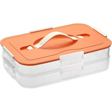 BTSKY Sheet Storage Containers with Lids, Plastic Food Storage Containers
