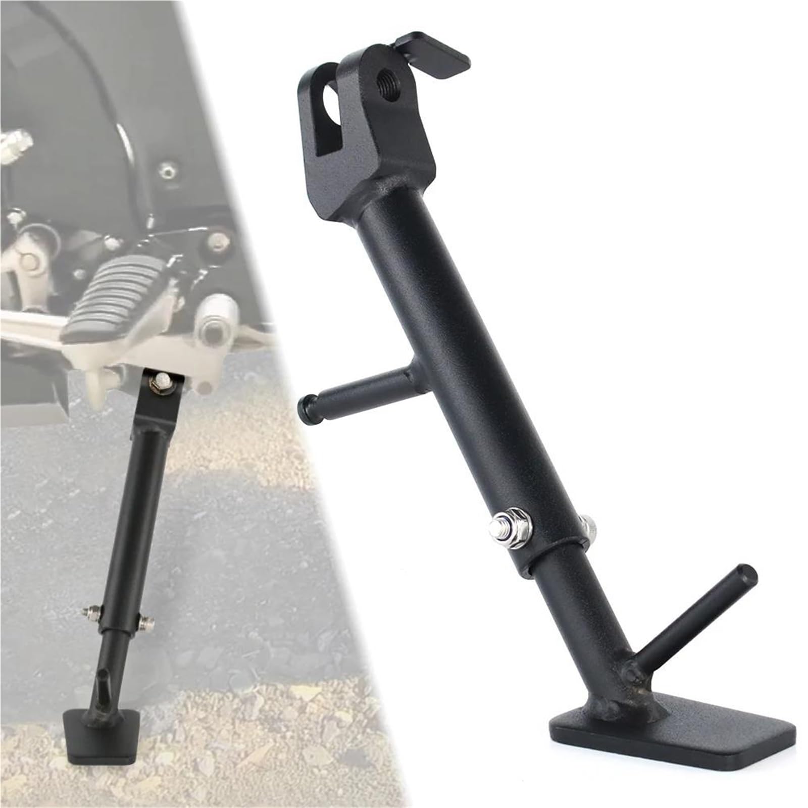 Rivestimenti Laterali Moto Cavalletto Regolabile Cavalletto Laterale Kick Stand Staffa di Parcheggio per S&uzuki per V-Strom 1000 DL1000 1050 DL1050