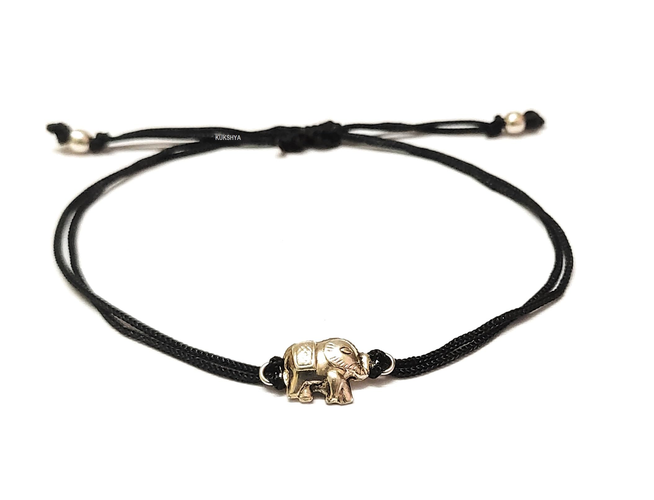 KUKSHYA JEWELLERS Exclusive 925 Sterling Silver Elephant Charms Black Thread Anklet | Adjustable Anklet for Women & Girls | 1 Piece Set (TP 014) (B08PZG9CQV) Amazon Price History, Amazon Price Tracker