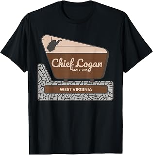 Chief Logan State Park West Virginia Welcome Sign Souvenir T-Shirt