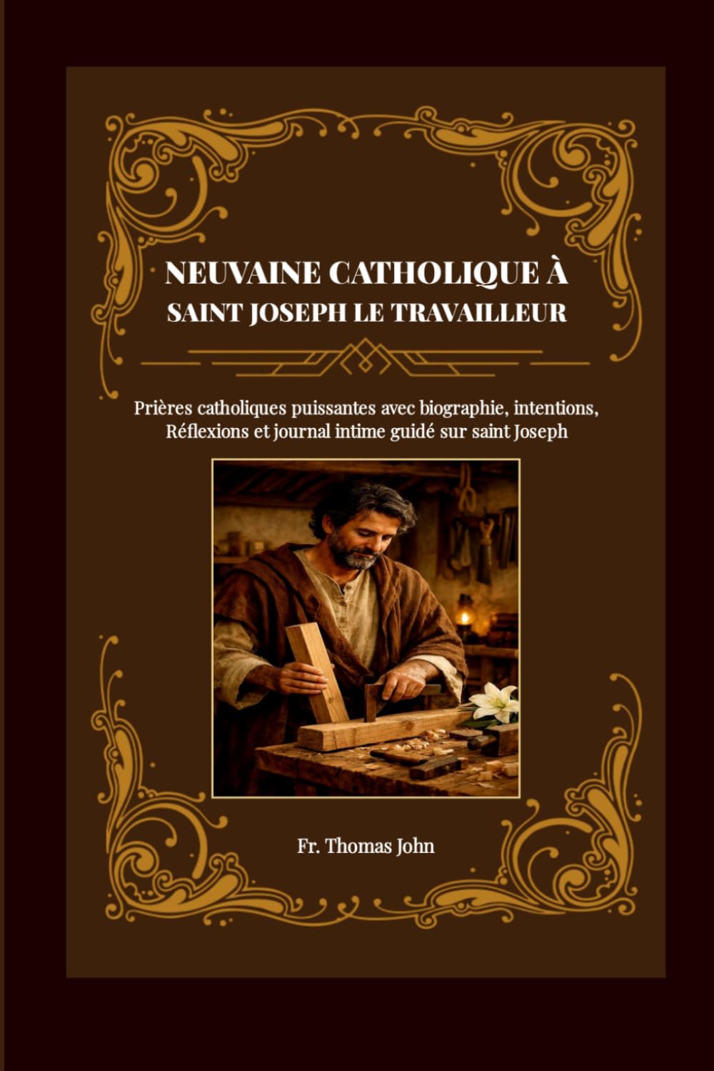NEUVAINE CATHOLIQUE À SAINT JOSEPH LE TRAVAILLEUR: Prières catholiques puissantes avec biographie, intentions, Réflexions et journal intime guidé sur saint Joseph