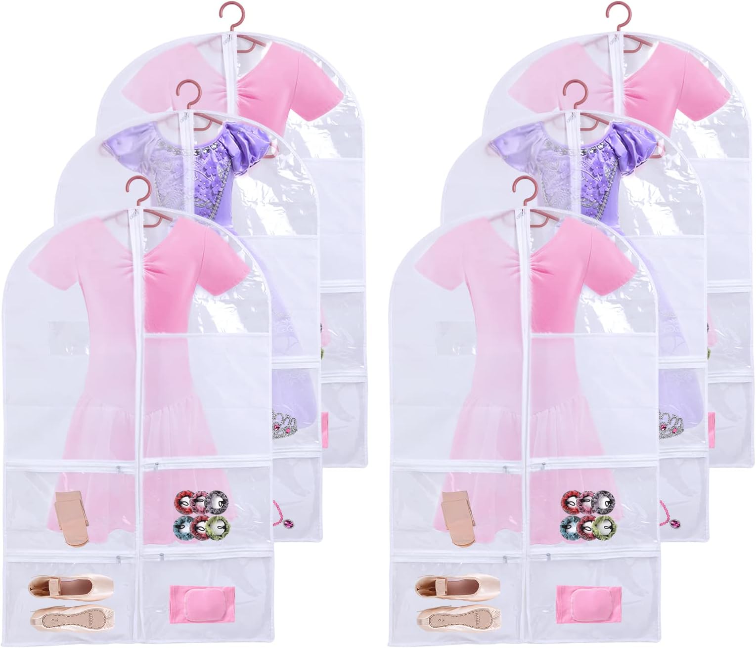 Kids Garment Bags for Dance Costumes, Hanging Dance Garment