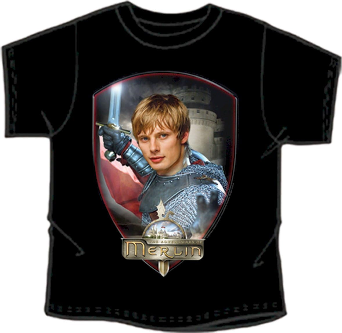 Merlin BBC Series Official 'Arthur Collectable T-Shirt Small Child Black