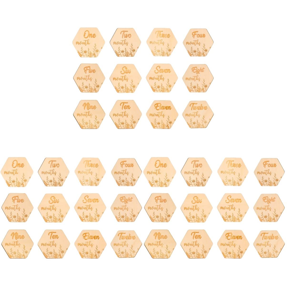 DECHOUS 36stücke Teiliges Meilensteinkarten Für Junge Mädchen Dekorative Fotokarten Für Neugeborene Monatliche Erinnerungen Für Babyshower Und Besondere Anlässe Wunderschönes Design