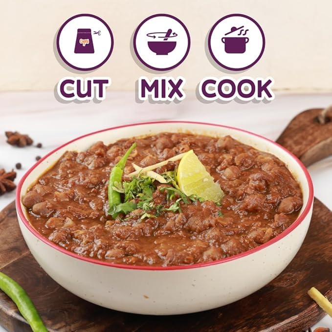 Image of CURRYiT Purani Dilli Chole Masala Curry Paste | Ready to Cook in 15mins | Just Add Kabuli Chana | Made with Ghee | No Preservatives | Enjoy with Chawal, Puri, Bhature | Indian Masala Wet Marinade 120g