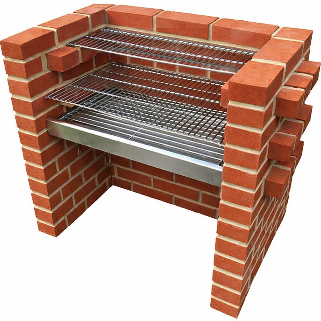 Sunshinebbqs Silver Diy Brick Bbq Kit 67Cm X 40Cm - Heavy Duty 6Mm Stainless Steel Cooking & Warming Grill