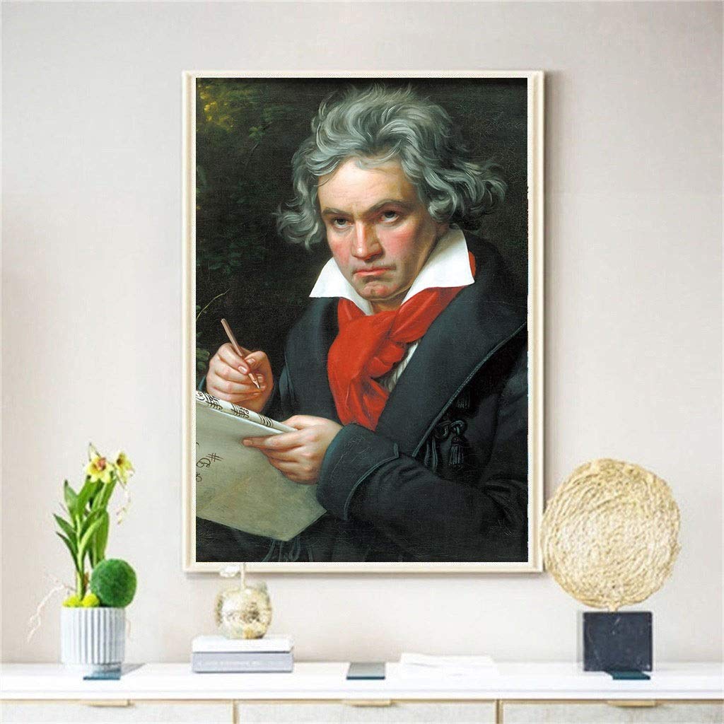 Puzzle 1000 Pezzi, Puzzle di Pittura Ad Olio di Beethoven | Regalo Educativo Del Giocattolo Di Decompressione