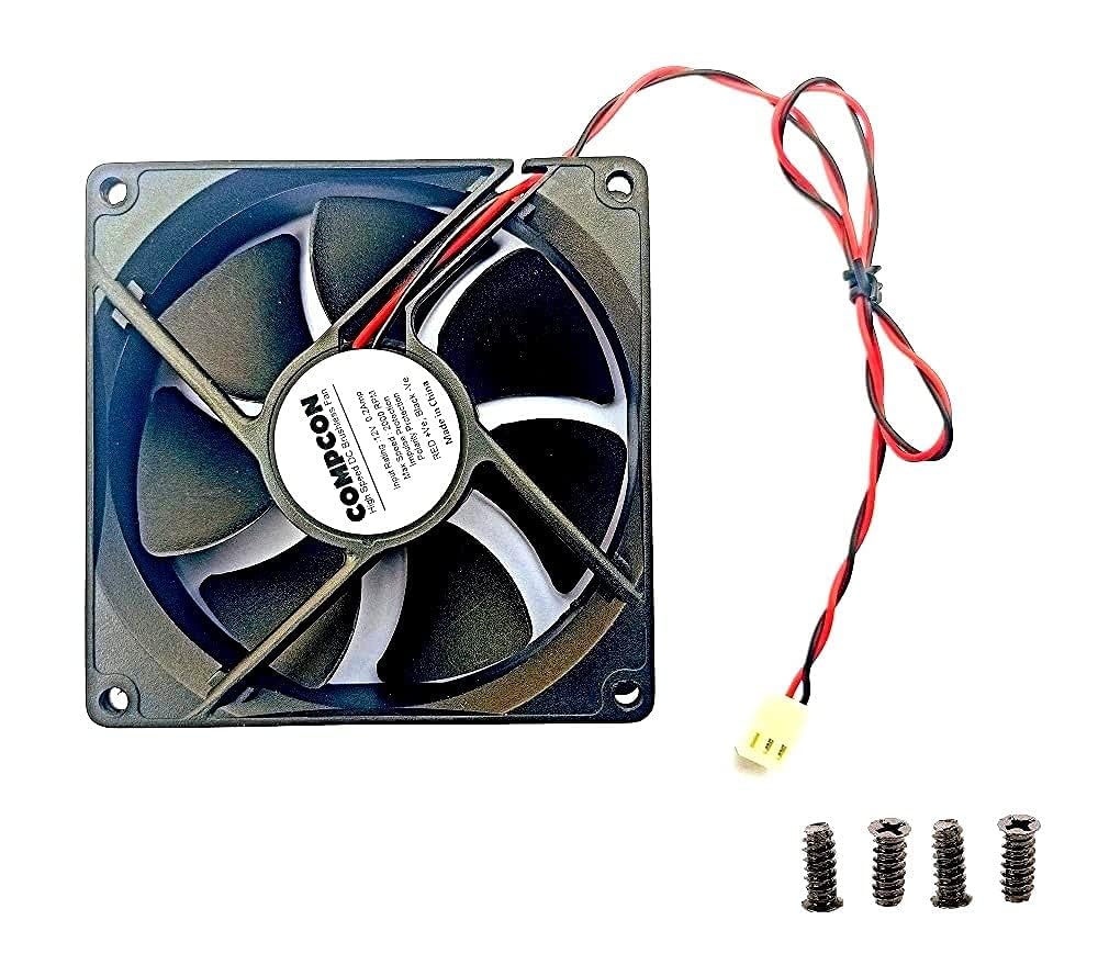 Compcon 92mm 4Inch Cabinet Cooling Fan with 3Pin Motherboard Connector Model 9225 (B0D9MQV8NY) Amazon Price History, Amazon Price Tracker