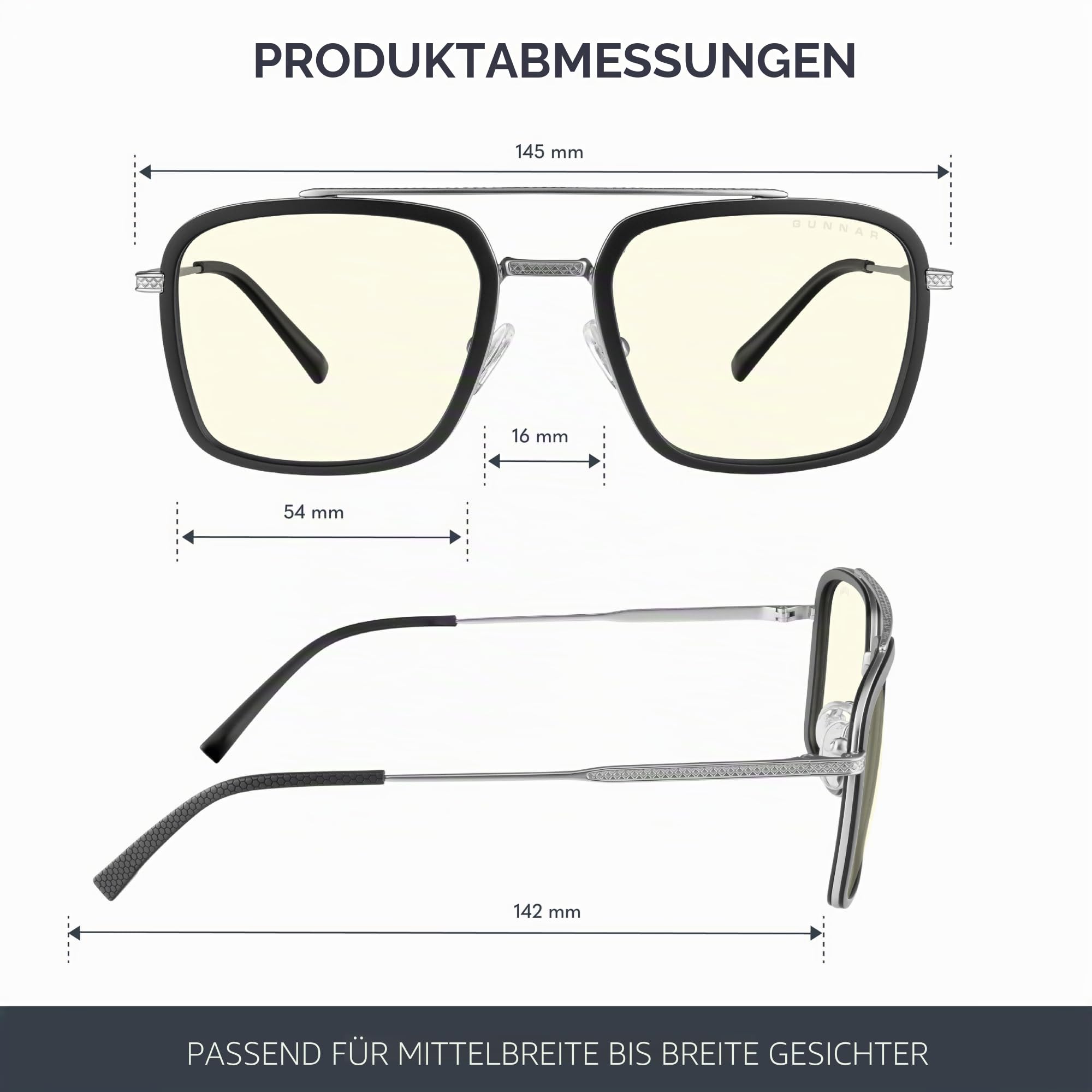 Gunnar Herren Stark Industries Blaulichtblockierende Brille (1er Pack)