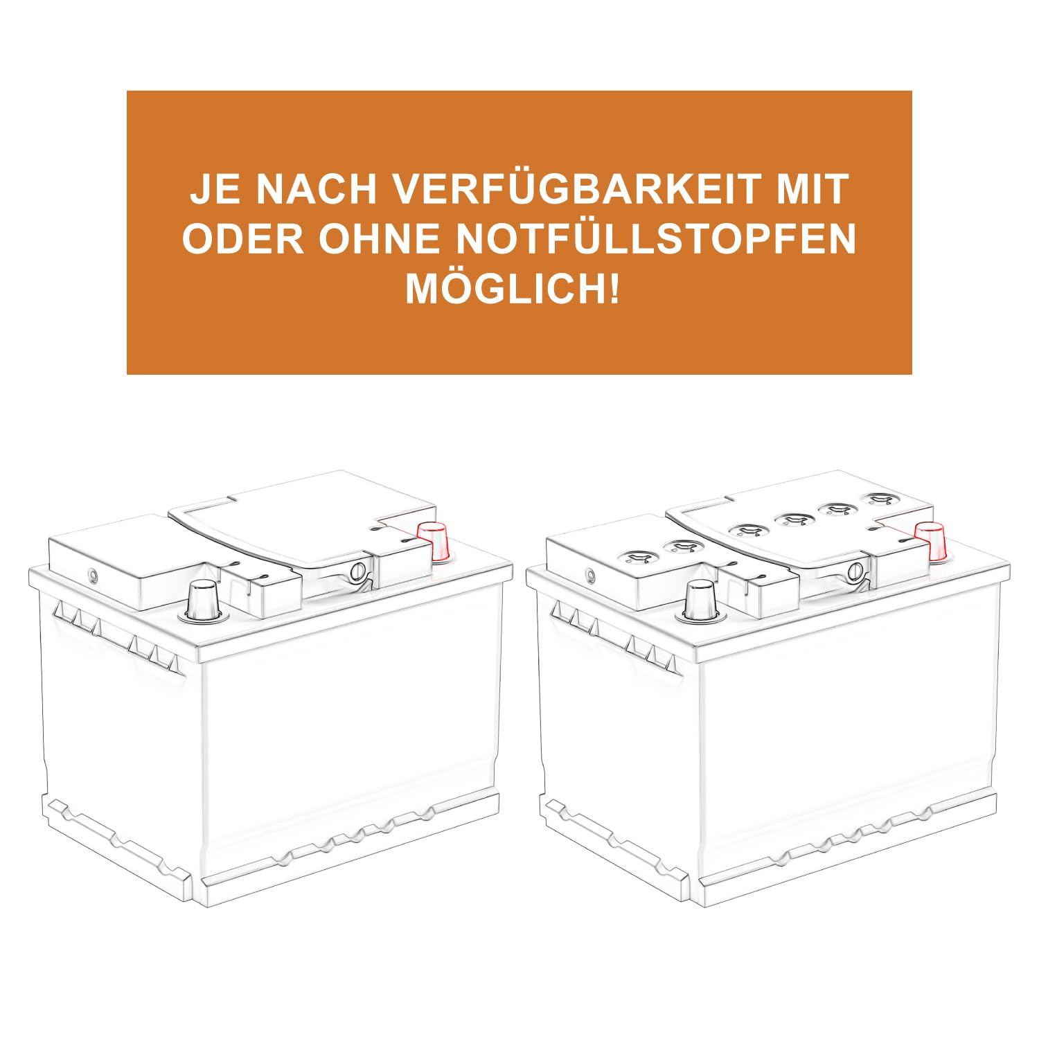 EXAKT Autobatterie 12V 55Ah Starterbatterie Auto Batterie ersetzt 54Ah
