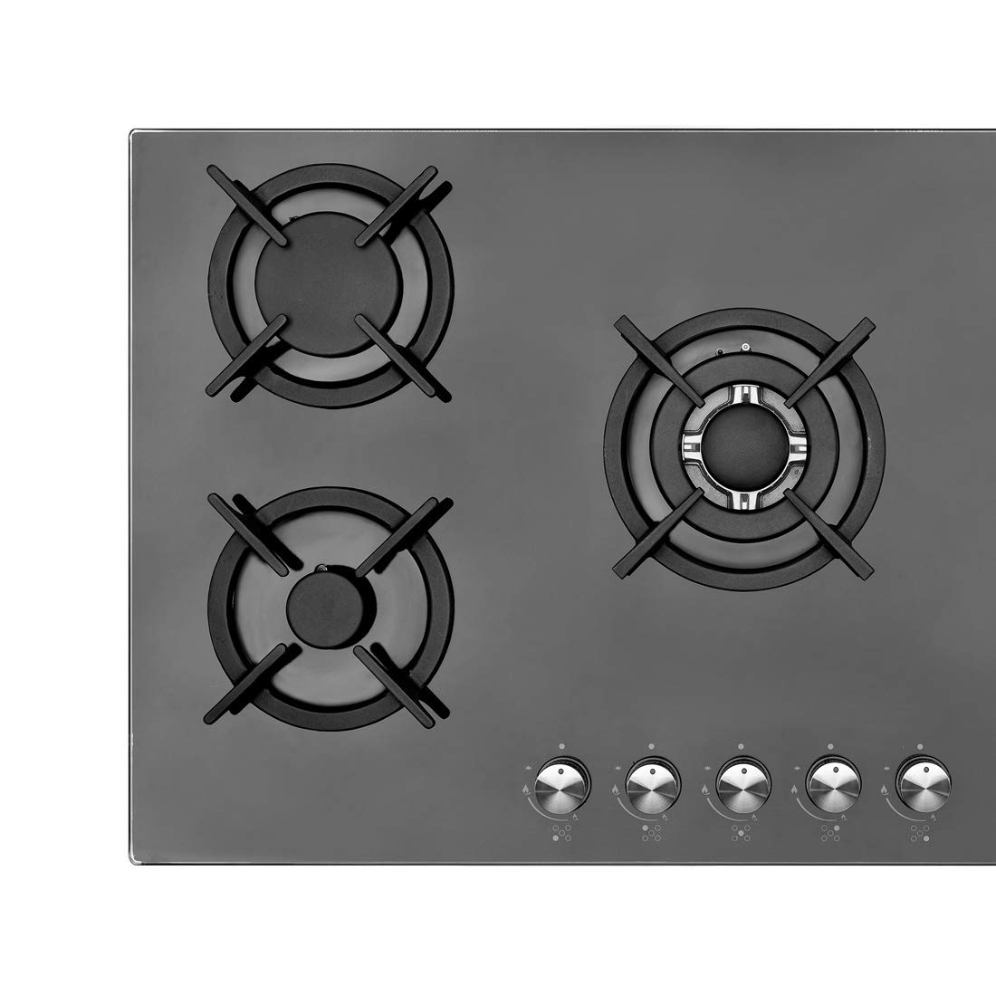 Buy Elekta 5 Burner Builtin Tempered Glass Gas Hob / built in Gas