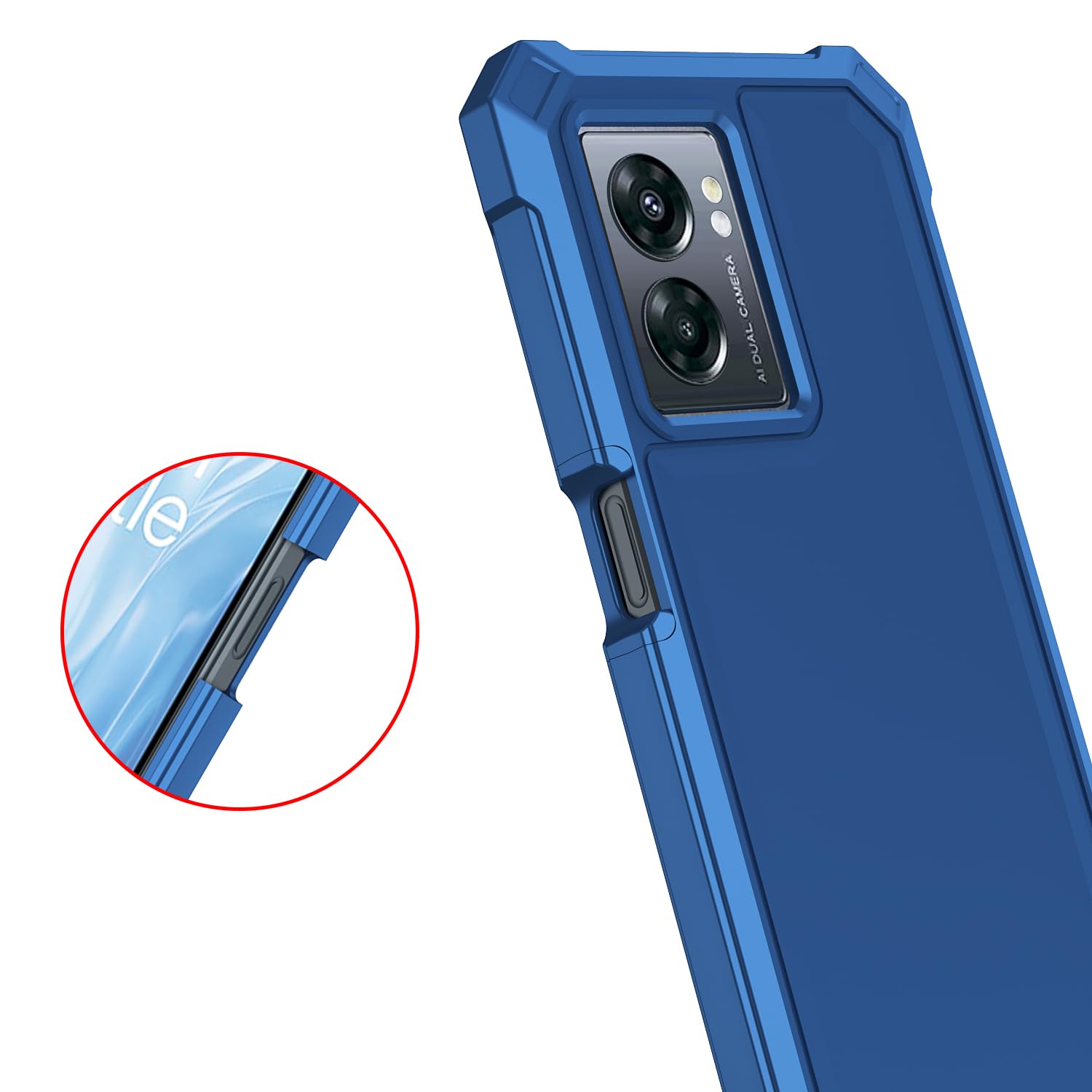 DIGTIALL Case For Cricket Magic 2 5G 2024 U655AC/ATT Propel 2 5G U655AA 6.5\" With Tempered Glass Screen Protector,Dual Layer Heavy Duty Shockproof Protective Cover,Frog On Mushroom