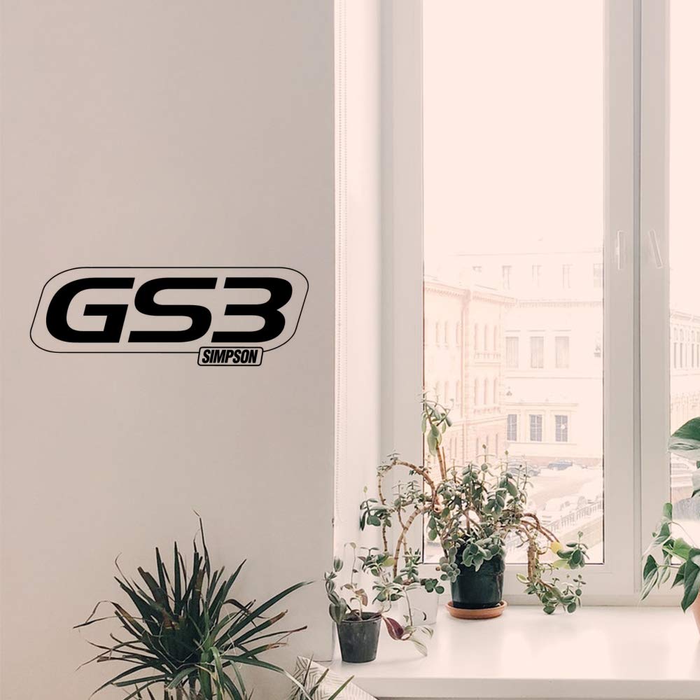 Gadgets Wrap Wall Decals 29CM Wall Stickers Black Color - (Simpson Logo2)