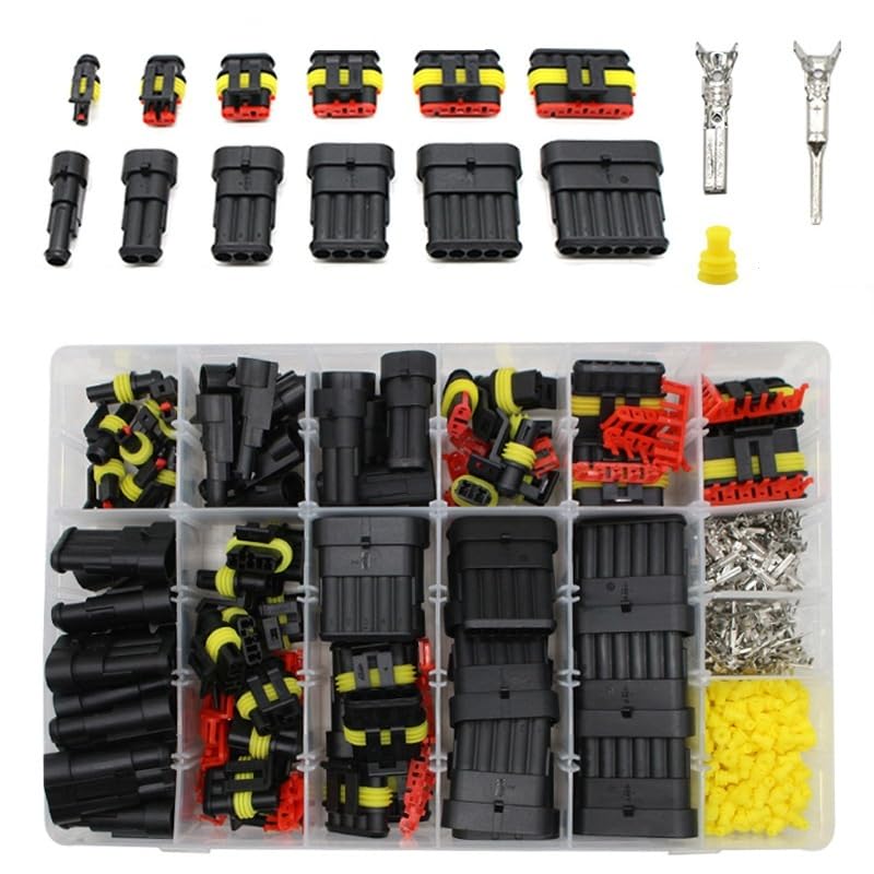 1004/708/622/352/254 connettori impermeabili a 1-6 pin, connettori rapidi per cavi elettrici marini per auto (254 pezzi)