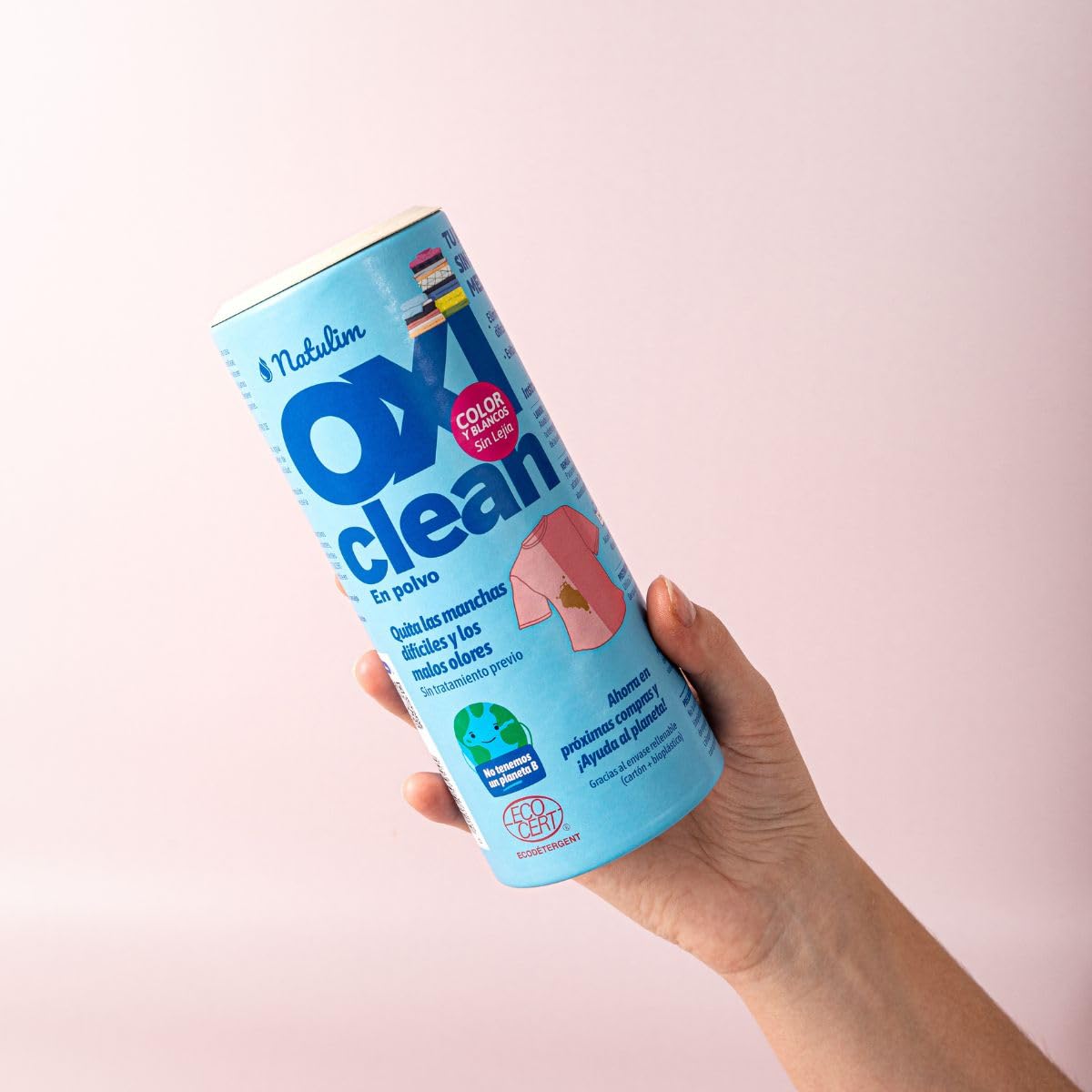 Natulim Oxi Clean - ekologiczny proszek do usuwania plam - wzmacniacz prania bez wybielacza - bardziej żywe kolory na ubraniach - mocny i przyjazny dla środowiska - eliminuje nieprzyjemne zapachy 500