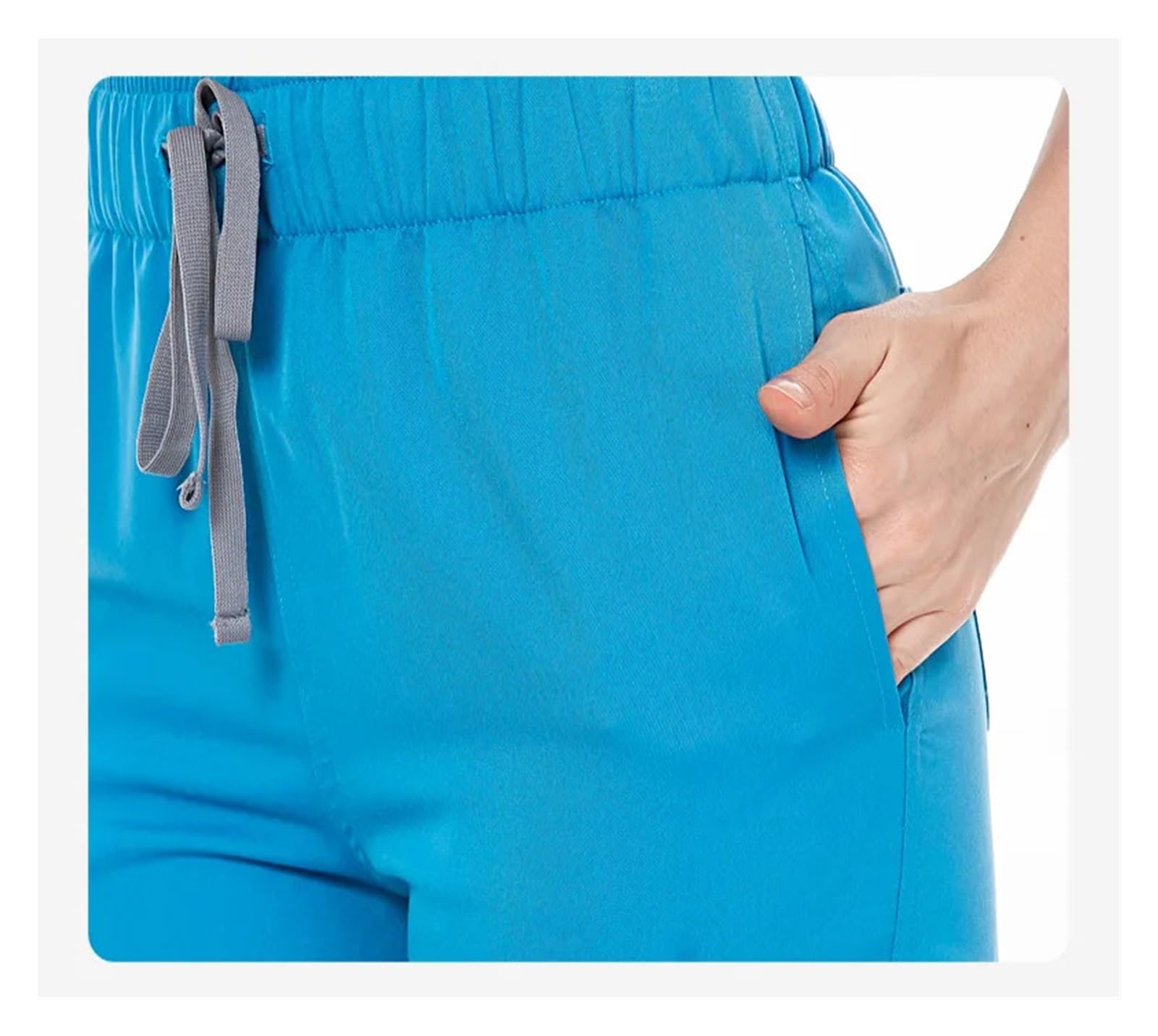 Krankenschwester Uniform Arzt-OP-Kittel-Anzug, schmal geschnittene Krankenschwester-Uniform for Damen, V-Ausschnitt, Handwaschkleidung, elastische professionelle Arbeitskleidung