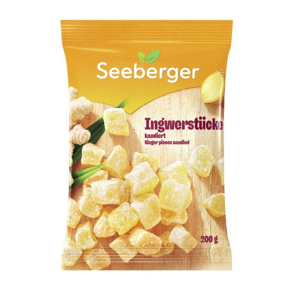 Seeberger Ingwerstücke kandiert 12er Pack 200 g vegan