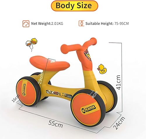 Miniatura 3 de TOWRITE Bicicleta de equilibrio para niñas de 1 año, regalos para la primera bicicleta preescolar y regalos de primer cumpleaños, entrena a tu bebé