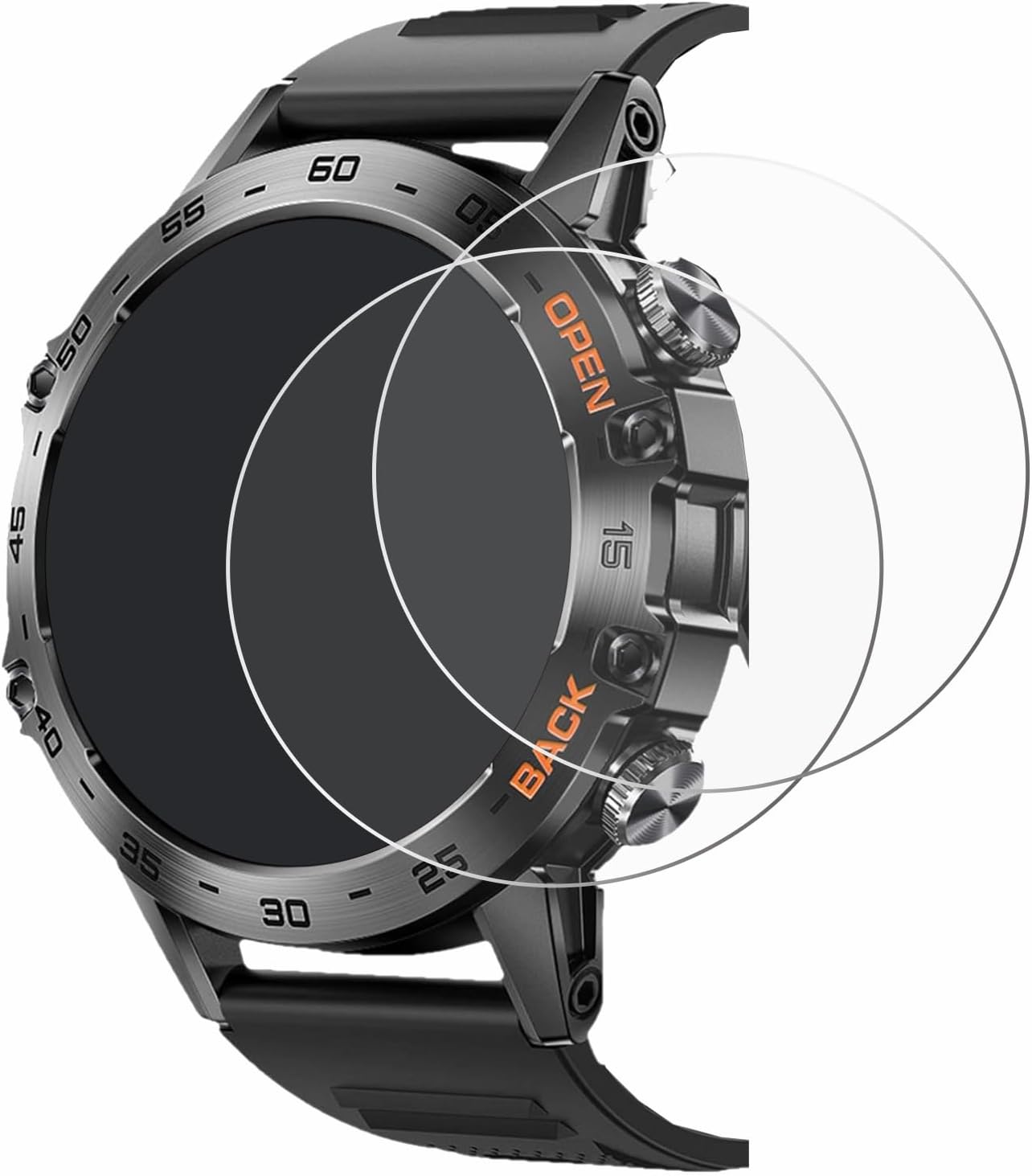 BROTECT 2-Pack Screen Protector Compatible with Lemfo Smartwatch 1.39" - HD-Clear Protection Film