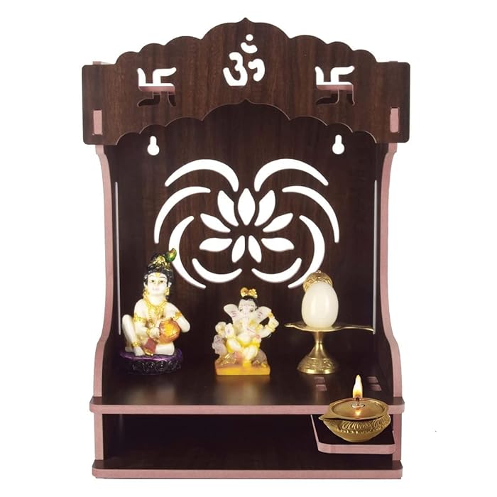 Buy TONSYL Wall Mount Easy Folding Solid MDF Wood Home Temple Wooden