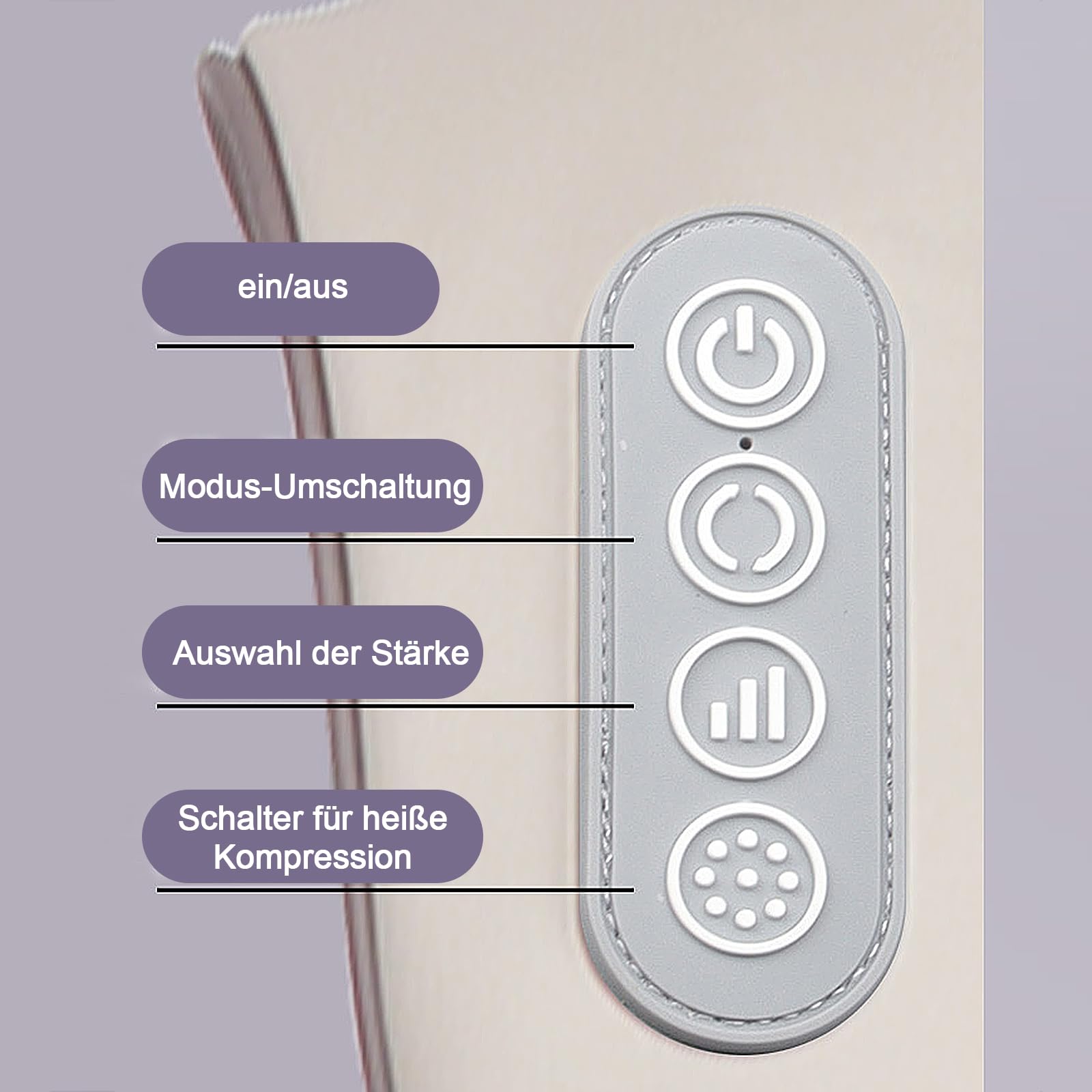 Massaggiatore per spalle e collo con calore, massaggiatore Shiatsu con massaggio 6D di tessuti profondi, con 6 testine massaggianti in silicone, massaggiatori elettrici per schiena, gambe
