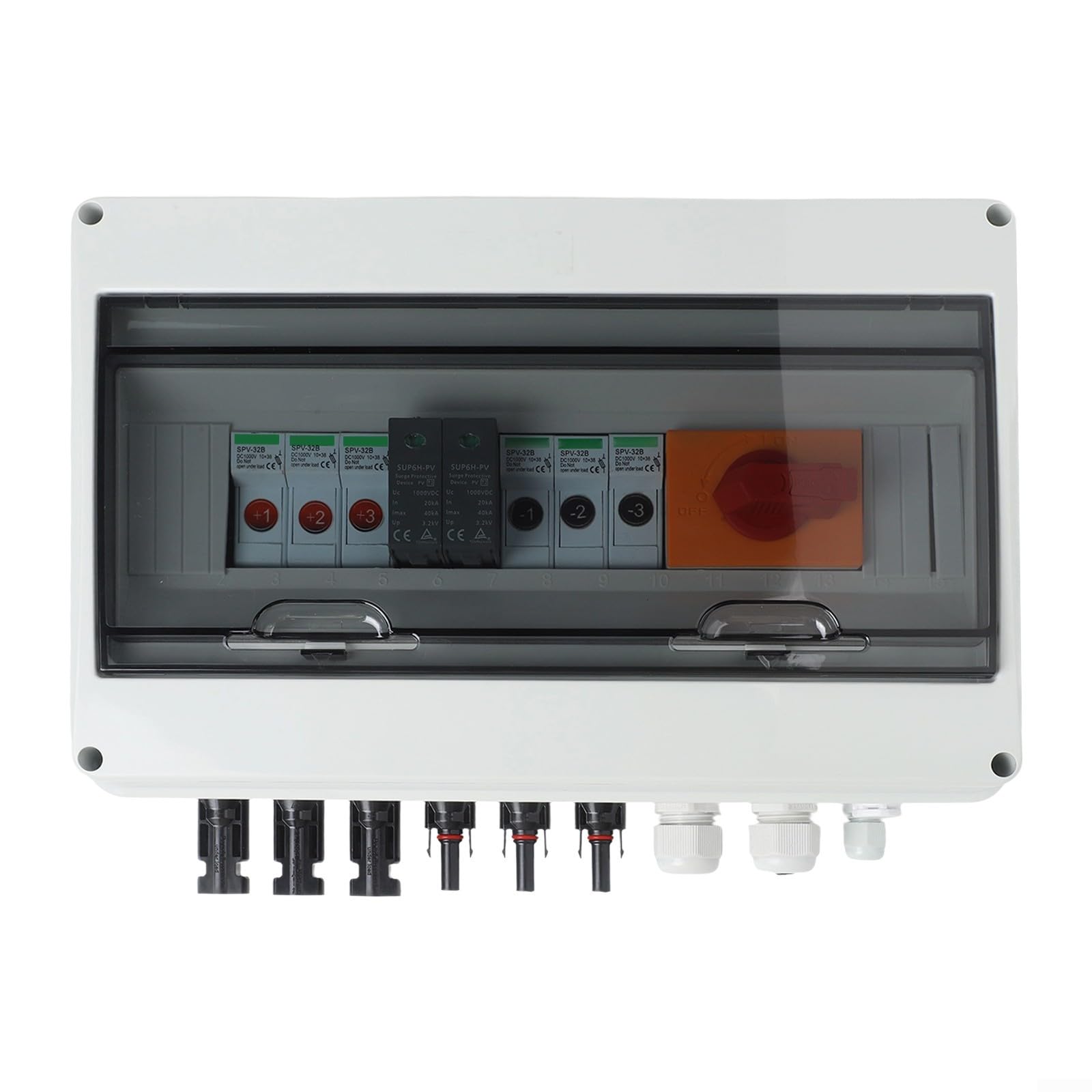 3 in 1 Out Solar PV Combiner Box 1000V with Reliable DC Components and Multiple Safety Protections for Solar Arrays
