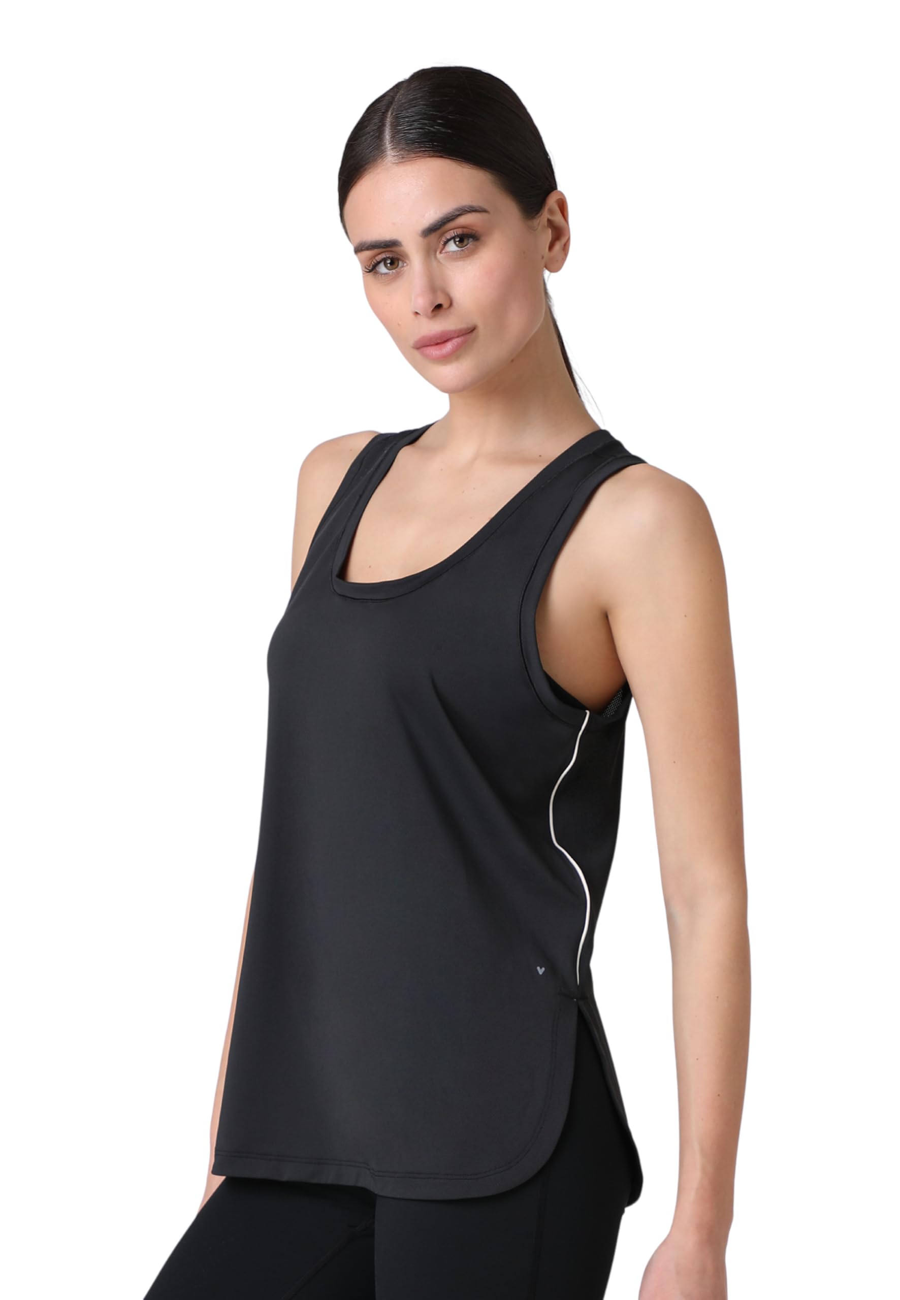 Lovable Sportiva Spalla Larga - Leggera, Traspirante, Asciugatura Rapida, Elasticizzata - Fitness Allenamento - Active Comfort Canotta Donna (Pacco da 1)