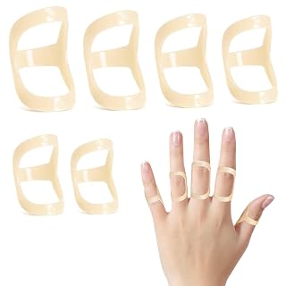 10 Pcs Finger Splints Oval Trigger Finger Splint for Thumb Index Middle Pinky or Ring Finger, Finger Support Brace for Trigger Mallet Arthritis Straighten,Sport Protection(3,4,5,6,7) - Amazon product rated Grade A