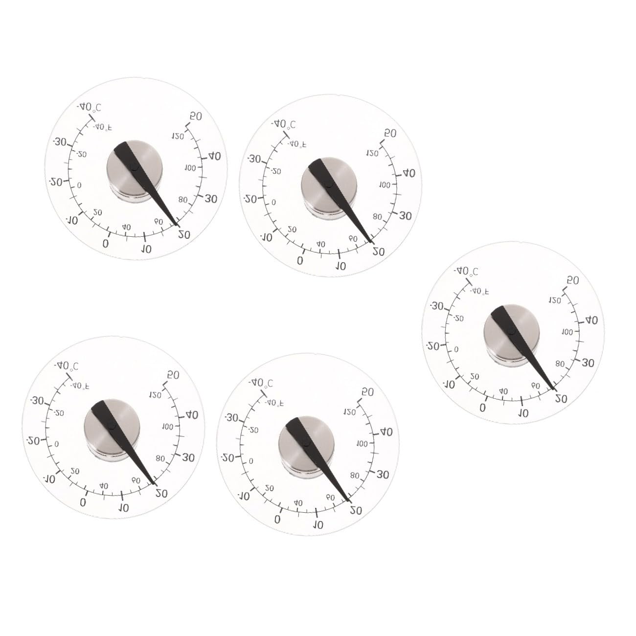 BESPORTBLE 5 Pièces Jauge De Température Extérieure Thermomètre Jauge De Température Autocollant Statique Cadran