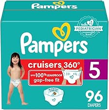 [38% off] Pampers Cruisers 360° Fit Pull on diapers, size 5, 96 count, Disposable Diapers with Stretchy Waistband