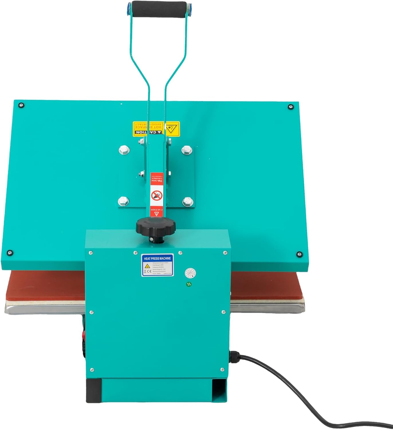 Professional 16x24 Inch Heat Press Machine, 2000W High Power Manual T-Shirt Press with Slide-Out Drawer, Teflon Coated Heating Plate, Industrial Grade Heat Transfer for DTF, HTV, Vinyl, Green