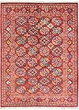 Nain Trading Arijana Design 211x157 Orientteppich Teppich Rot Handgeknüpft Afghanistan Design Teppich Modern