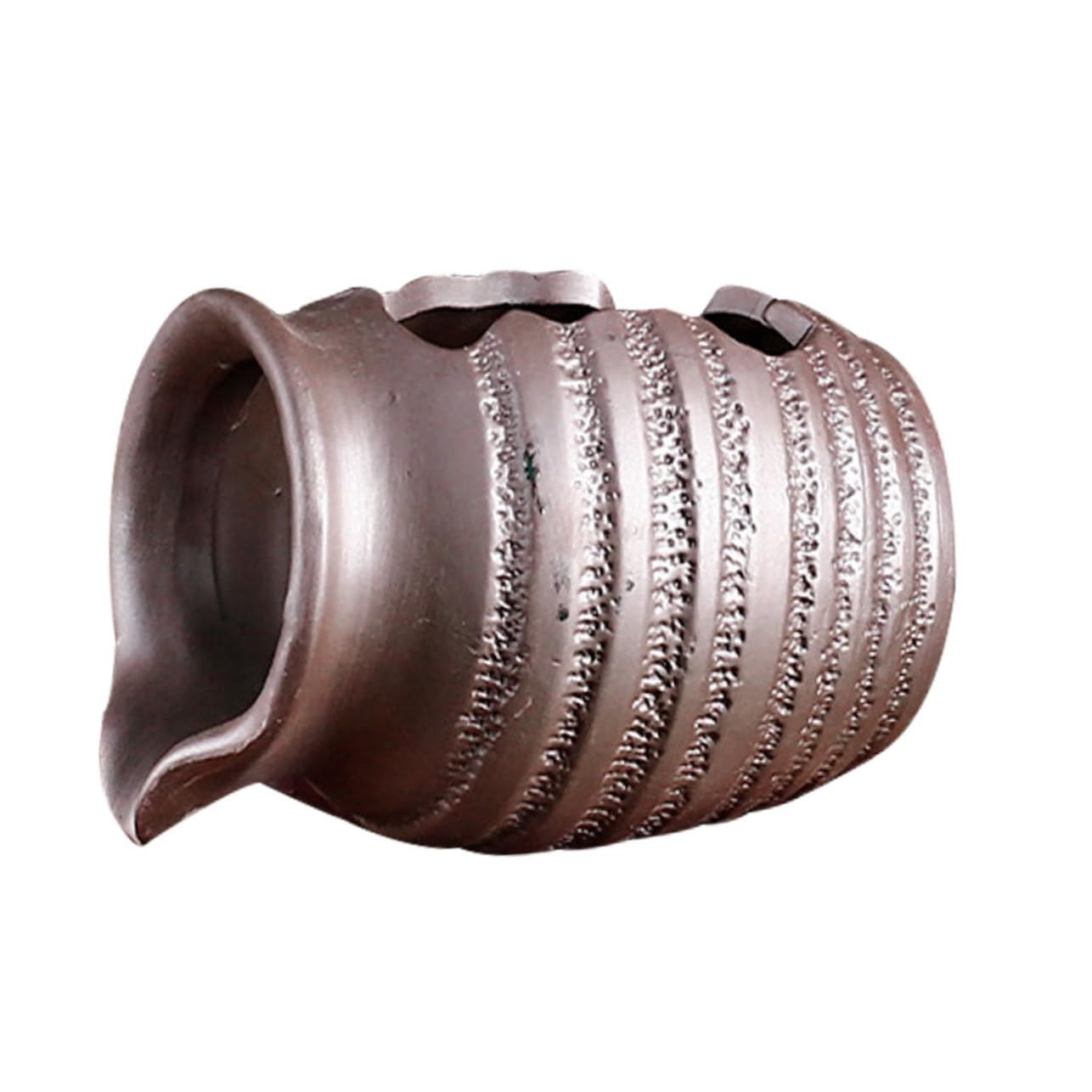 Sosoport Outdoor Garden Decor Water Fountain for Indoor Ceramic Jar Water Fountain Flowing Water Clay Pot