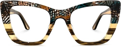 Miniatura 5 de VOOGLAM Gafas con bloqueo de luz azul ojo de gato marco de lentes multicolor a la moda para mujer antifatiga ocular y UV