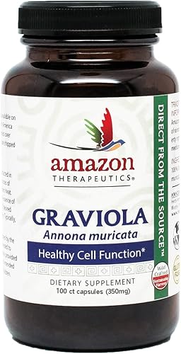 AMAZON THERAPEUTICS Graviola 100 cápsulas, 0.02 libras