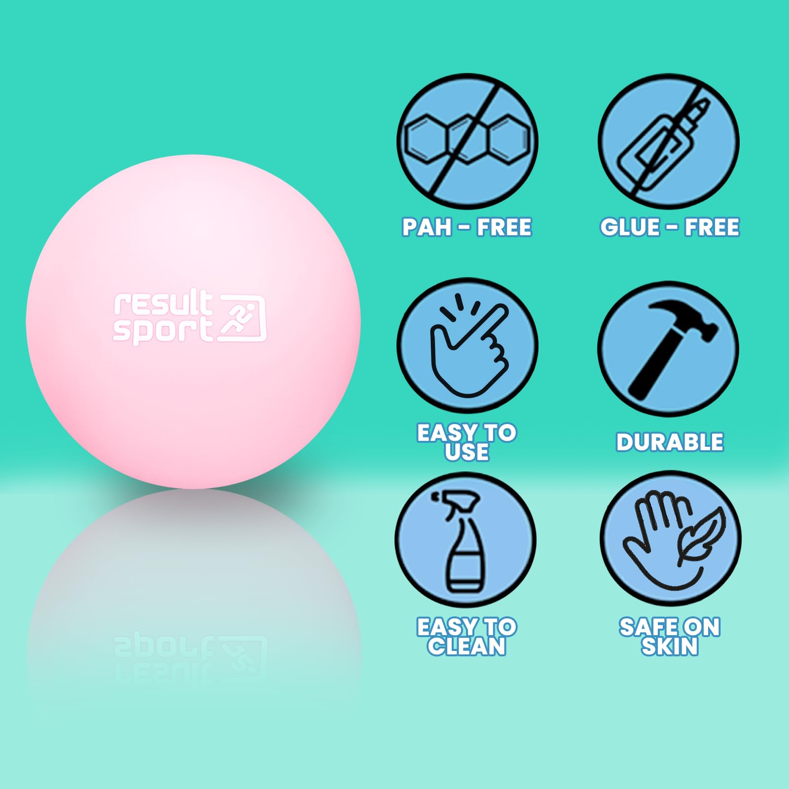 ResultSport Lacrosse Massage Ball, Trigger Point Deep Tissue Massage, Plantar Fasciitis, Rehab Recovery, Stress Reflexology - Image 3