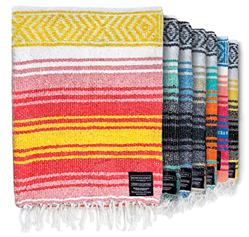 Benevolence Yoga Mexican Blanket (Pink Lemonade)