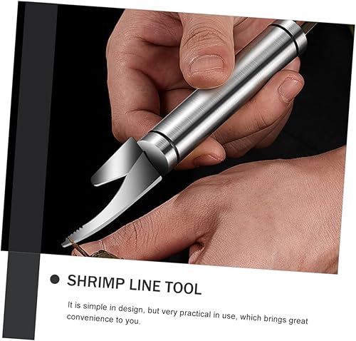 Miniatura 5 de Cabilock 12 piezas cortador de camarones camarones pescado camarones herramienta de desgranado de pescado removedor de cangrejo baberos Cuchillos