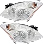 For Nissan Altima Sedan Headlights Lamps Set 2010 2011 2012 Halogen Driver and Passenger Side