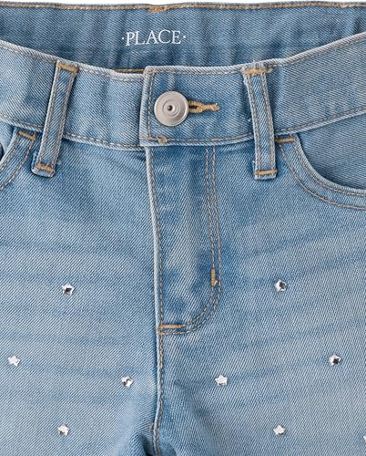 Image of The Children's Place Girls Denim Shortie Shorts