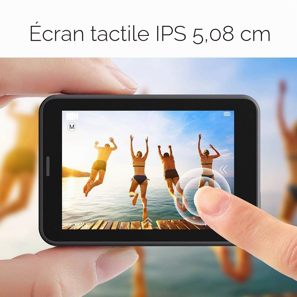 AKASO V50 Pro Caméra Sport 4K 30fps 20MP WiFi Caméra étanche Ultra HD EIS Écran LCD Tactile Grand Angle 170 Degré 40M sous Marine 2.4G Télécommande et 2 Batteries 1100mAh et Kit d'accessoires