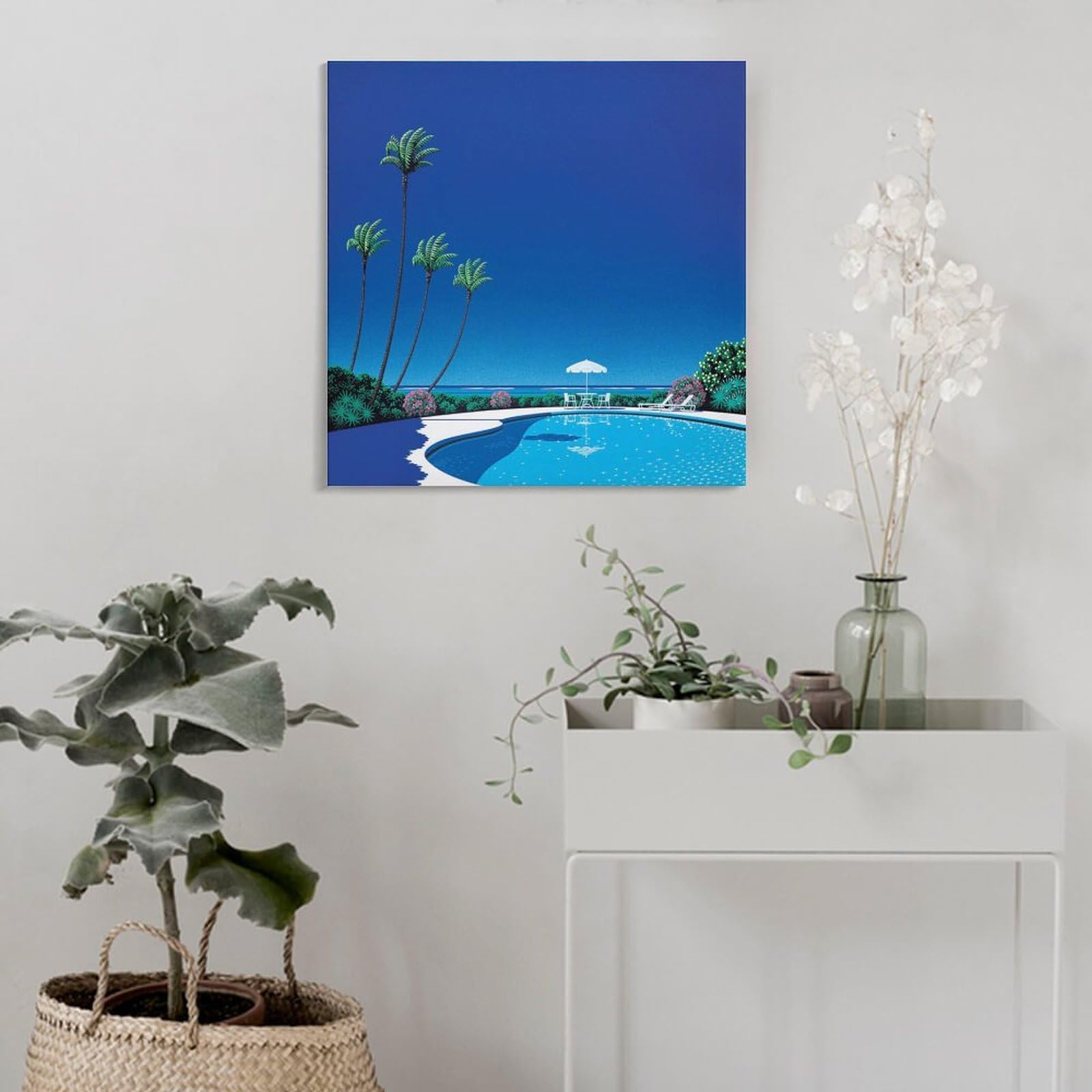 Amazon.co.jp: 永井 博イラストレーターの作品（夏 25） アートパネル