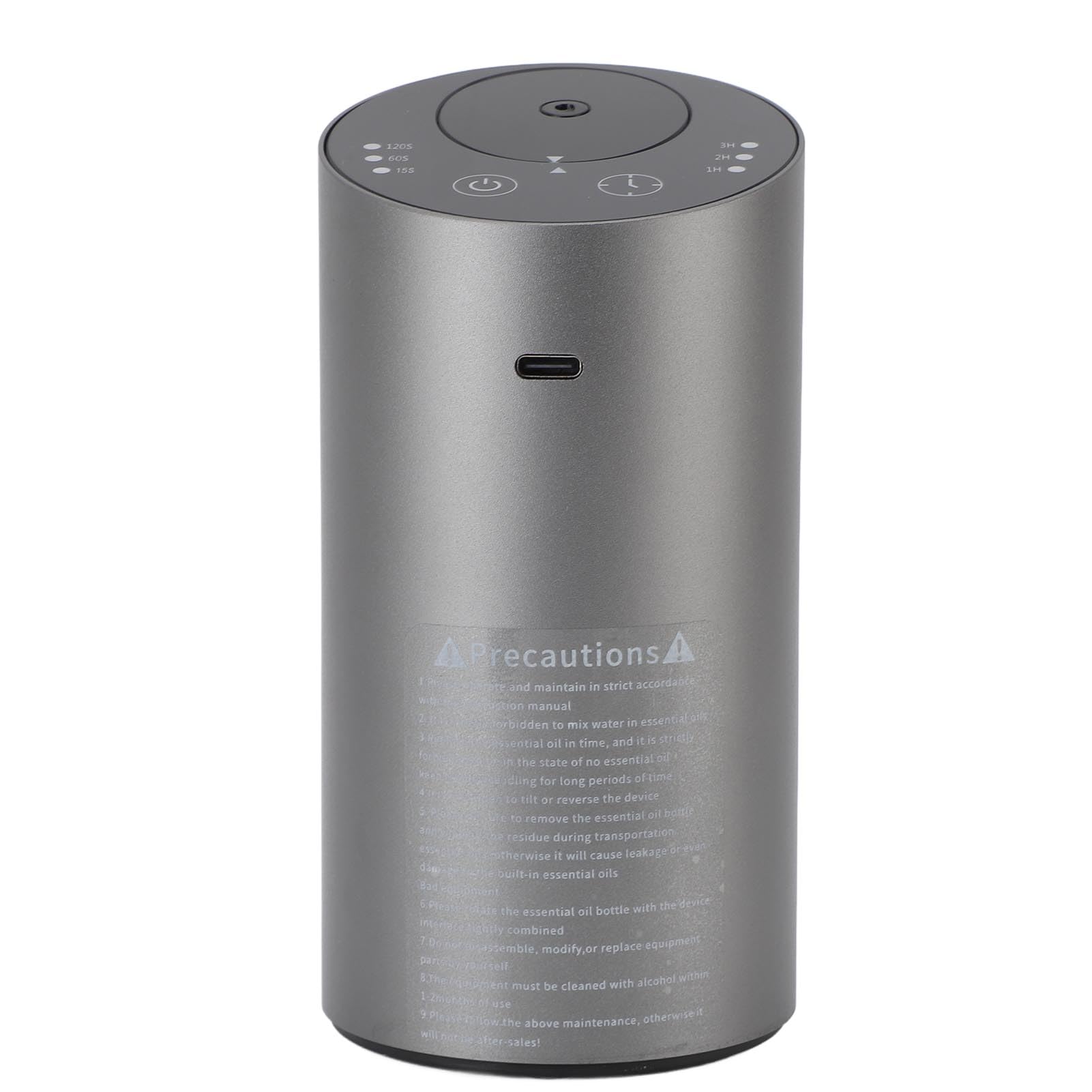 Kadimendium Difusor de Aceite Esencial sin Agua para Coche, Difusor Portátil Duradero de Aleación de Aluminio de Alta Gama para Coche, Dormitorio, Sala de Estar y Oficina