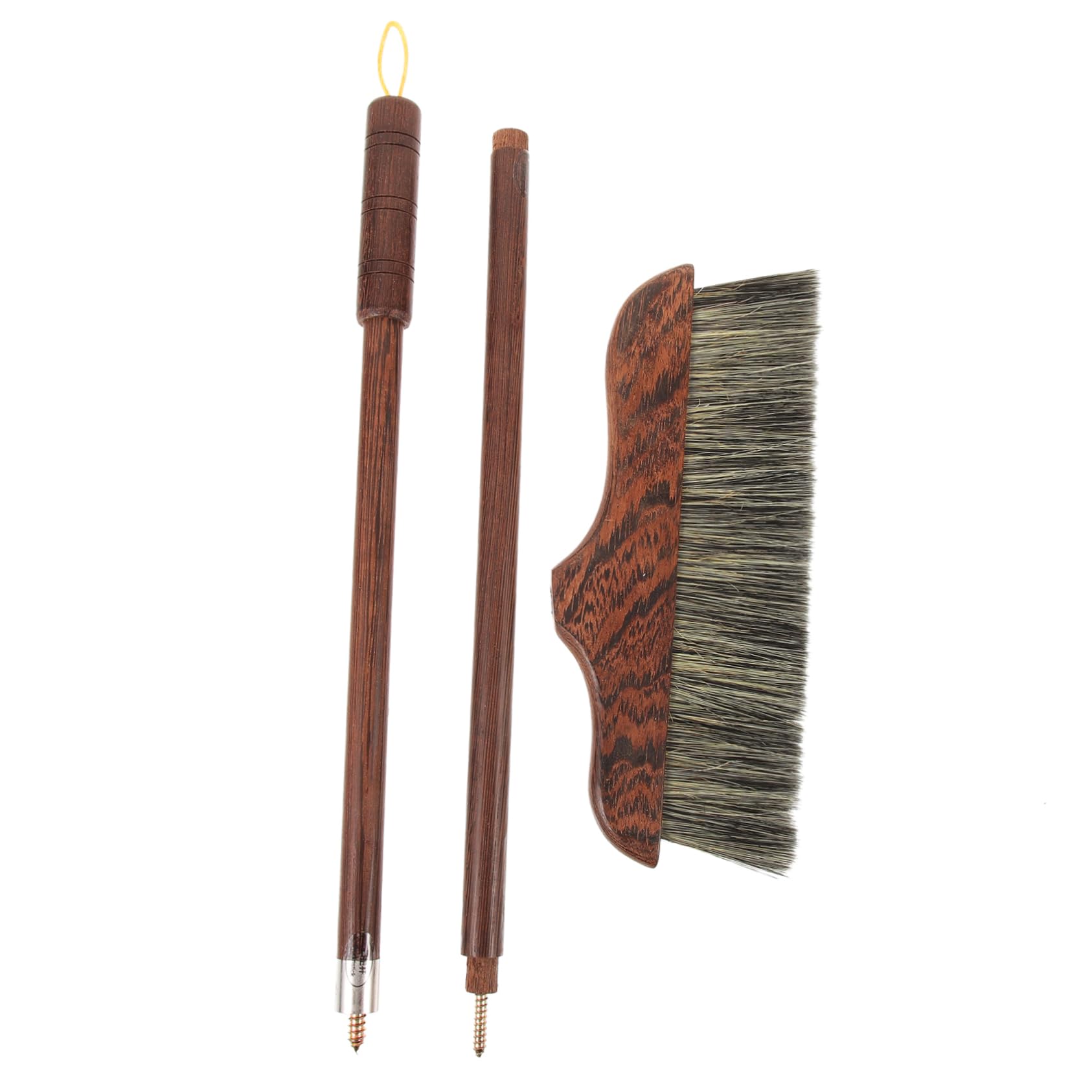Generic Wood Splicing Broom for Cleaning Dispenser Outdoor Broom Heavy Duty Automatic Wet Mops for Floor Cleaning Home Grout Cleaner Wand Broom and Dustpan Bristle Hair Coffee