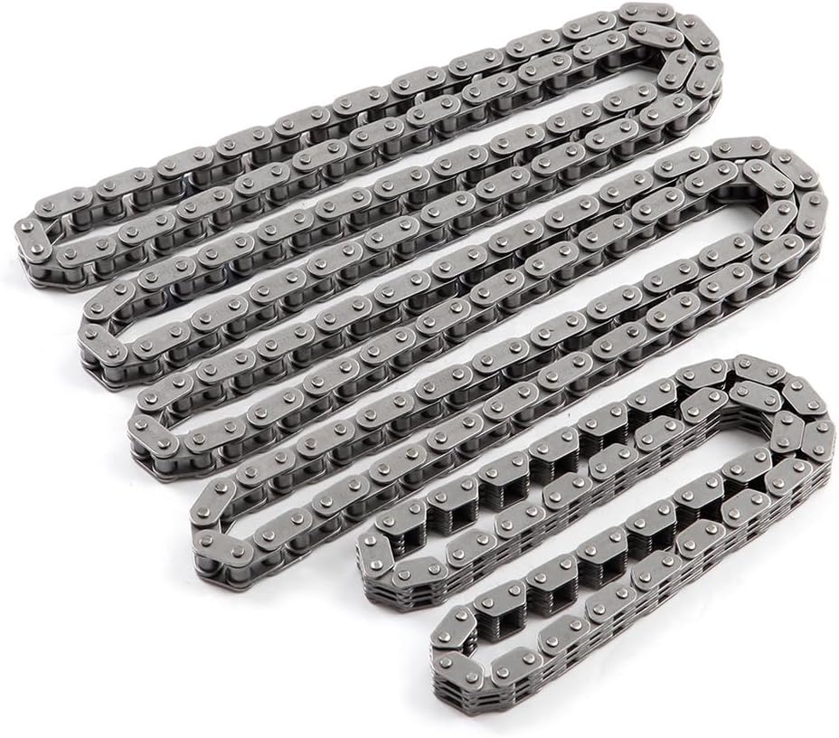 ECCPP Timing Chain Kits Fits for Ram 1500 for Jeep Liberty, 2004-2007 for Dodge Dakota 3.7L TK10210, w/Timing Chains Tensioner Guide Rail