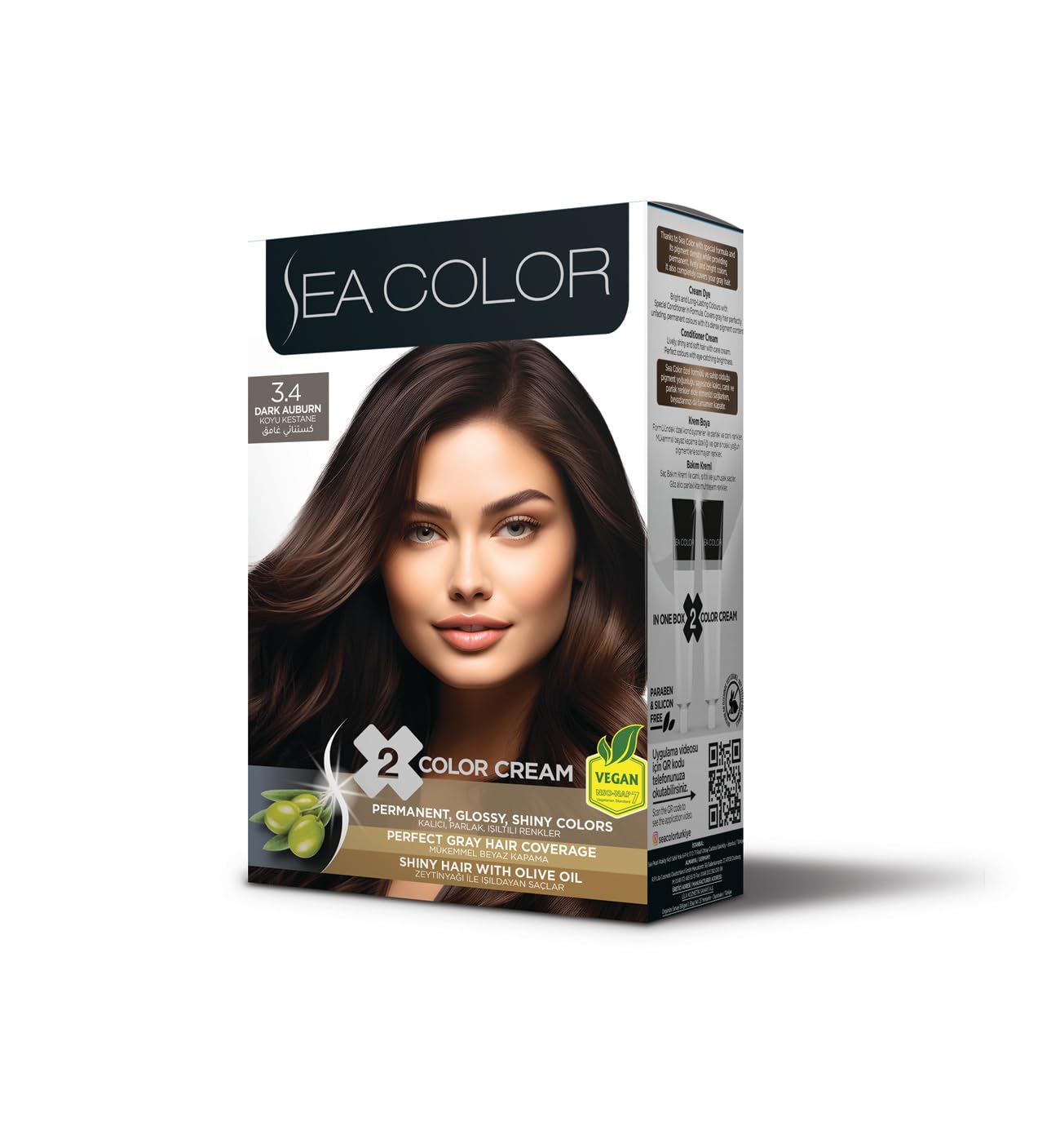 Sea Color Set Saç Boyası 3.4 Koyu Kestane