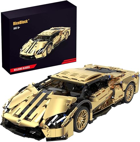 Kits de construcción de automóviles, juegos de construcción de autos deportivos coleccionables para adultos, adolescentes y niños, regalos para