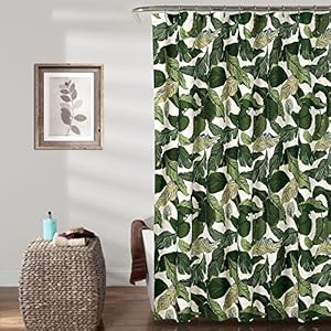 Lush Decor douchegordijn, groen, x 72 inch