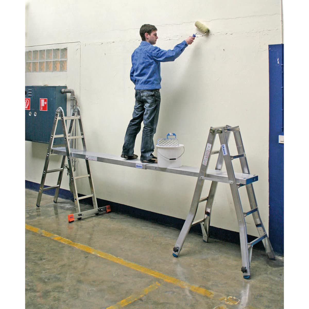 KRAUSE | TeleBoard | Alu-Teleskop-Bohle | Länge 1,75 m - 2,98 m