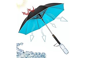 3 In 1 Umbrella With Cooling Fan and Mister For Enhanced Comfort